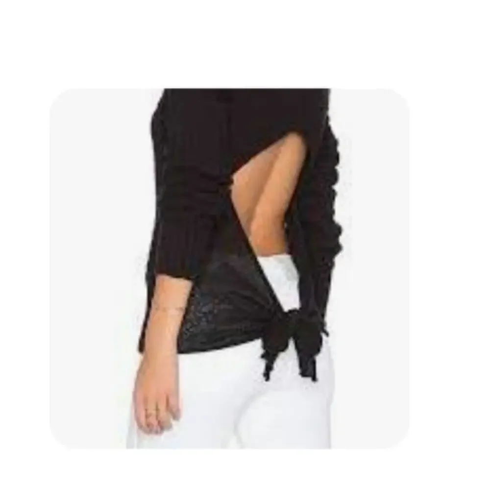 Free People Bow Back Pullover in Ivory M